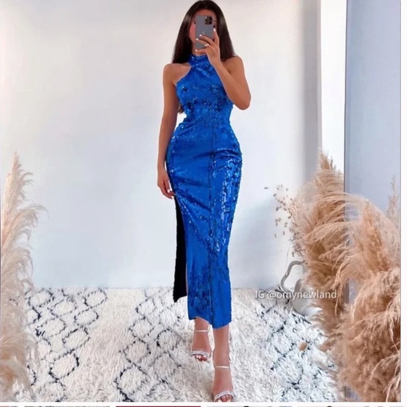 ZARA Fitted Sequin Dress - Picture 8 of 9